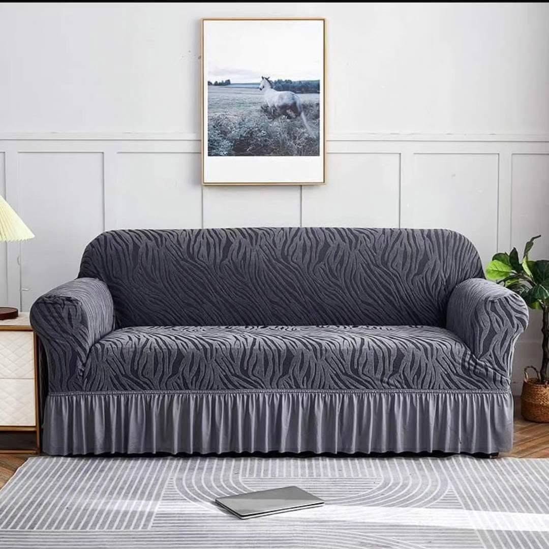 Zebra Texture Sofa cover (Grey)