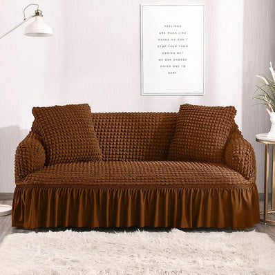 Bubble Fabric Sofa Cover(Copper)