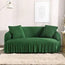 Bubble Fabric Sofa Cover(Biege Green)