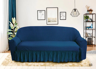 Butterfly Fabric Sofa Cover(Navy Blue)