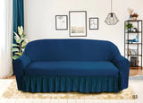 Butterfly Fabric Sofa Cover(Navy Blue)