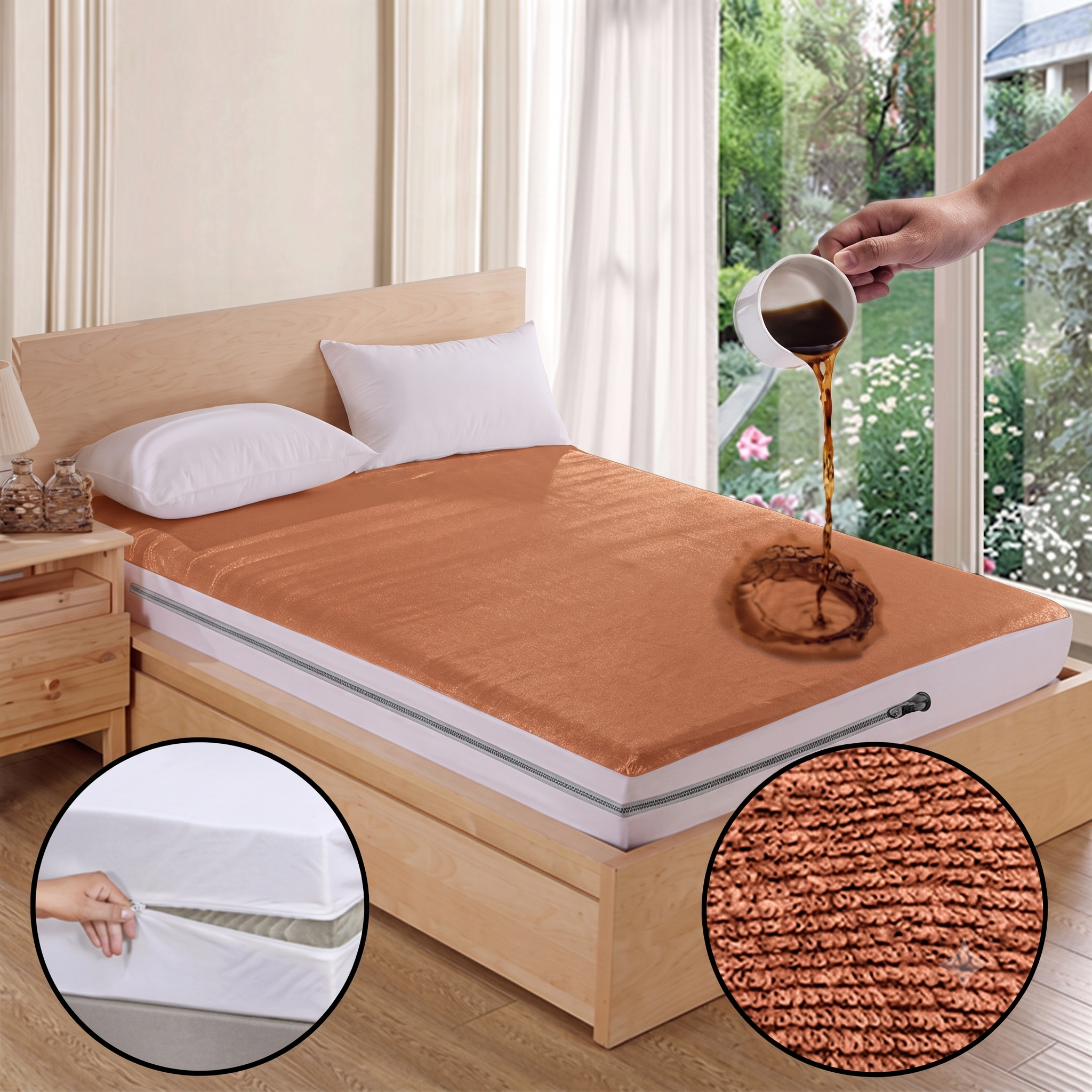 Water Proof Ziper Cover( Copper)