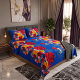 Printed Bed Sheet(Flowery Sky)