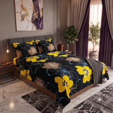 Printed Bed Sheet(Night Flowery )