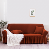 Maish Fabric Sofa cover(Dark Copper)
