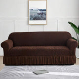 Zebra Texture Sofa cover (Dark Brown)