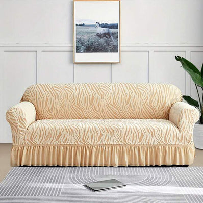 Zebra Texture Sofa cover (Golden Beige)