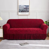 Zebra Texture Sofa cover (Mehroon)