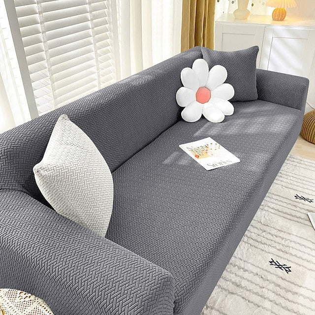 Tile Texture Sofa Cover(Grey)