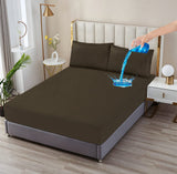 Quilted Fitted Water Proof (Dark Brown)