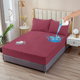 Quilted Fitted Water Proof (purplish-red)