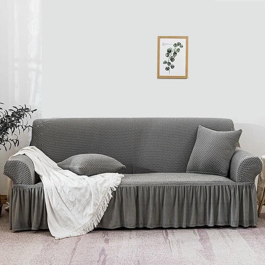 Maish Fabric Sofa cover(Grey)
