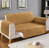 Ultrasonic Quilted Sofa Covers(Light brown)